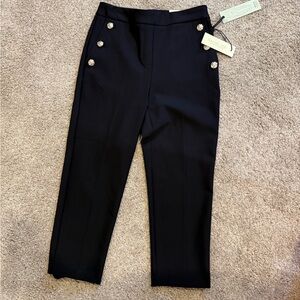 Rachel Zoe Black Trousers with Silver Details